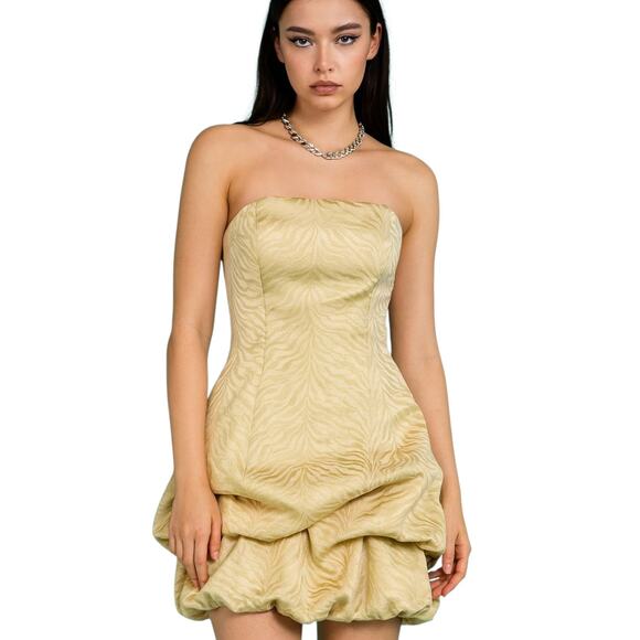 black and gold long sleeve sequin dress Fabulous Vintage Jessica McClintock Satin Brocade Wedding Dress / M –  Xtabay Vintage